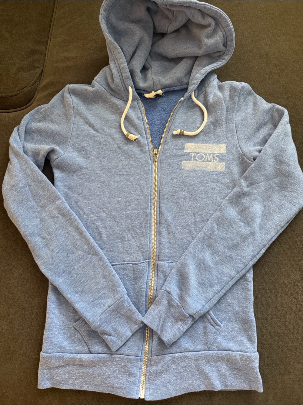 TOMS Light Blue Casual Hoodie